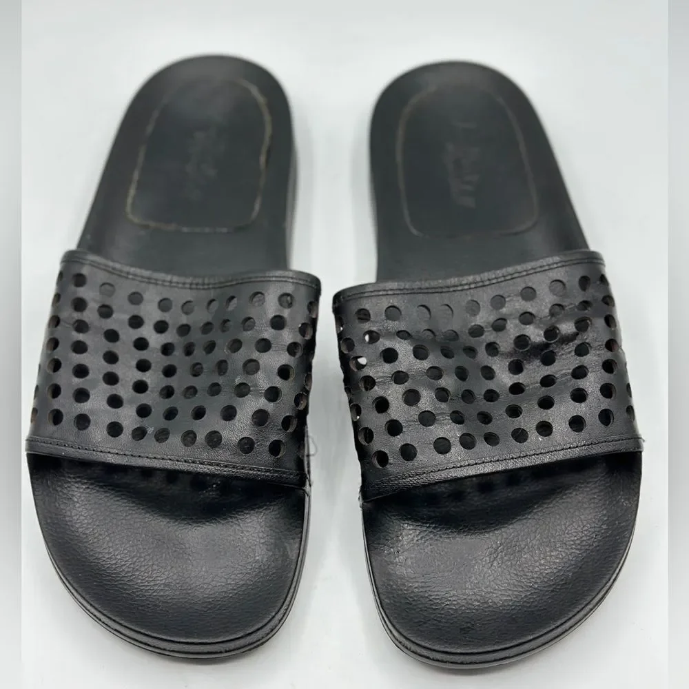 Loeffler Randall Women’s Cat Pool Sandals Black Size 9